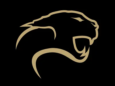 Cougar Football Logo brand design branding cougar cougars creative design football football club football logo gold illustration logo logo design logodesign logos minimalism minimalist outline vector vectorart