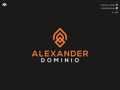 ALEXANDER DOMINO app branding design icon illustration letter logo minimal ui vector