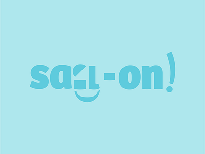 Sail-On! Logo logo negative space rebound