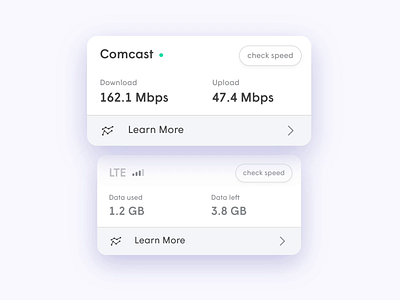 LTE backup animation cards ui data interaction interaction design interactive prototype interface internet outage protopie prototype transition visual design