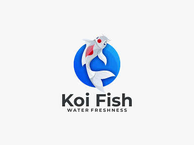Koi Fish app branding design icon illustration koi logo logo typography ui ux vector