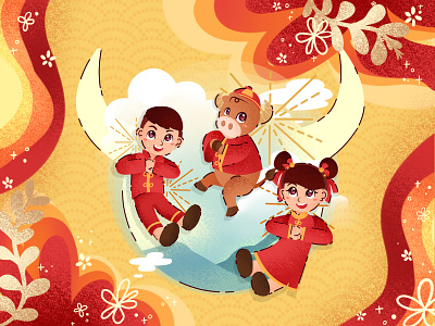 Chinese New Year 2021 branding chinese chinese new year cny cny2021 illustrate illustration illustrator