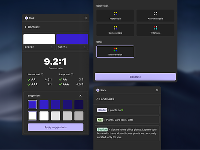 Welcome to the Stark side: Dark Mode is here accessibility app browser chrome dark dark mode dark theme design extension figma plugin sketch ui ux web