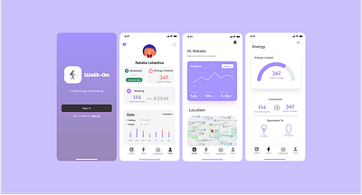 Walk-on UI design illlustration ui design uiux