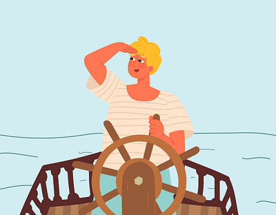 Explore our ocean blonde blue boy illustration boys design flat illustration flatdesign holiday illustrations man illustration ocean people people illustration person sailing sailing ship sea summer teens vector