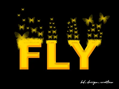 text dispersion butterfly creative design design effects font text texteffects typogaphy typography art