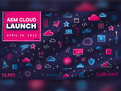 Zoom Background background cloud icon icons illustration pink procreate sketch zoom