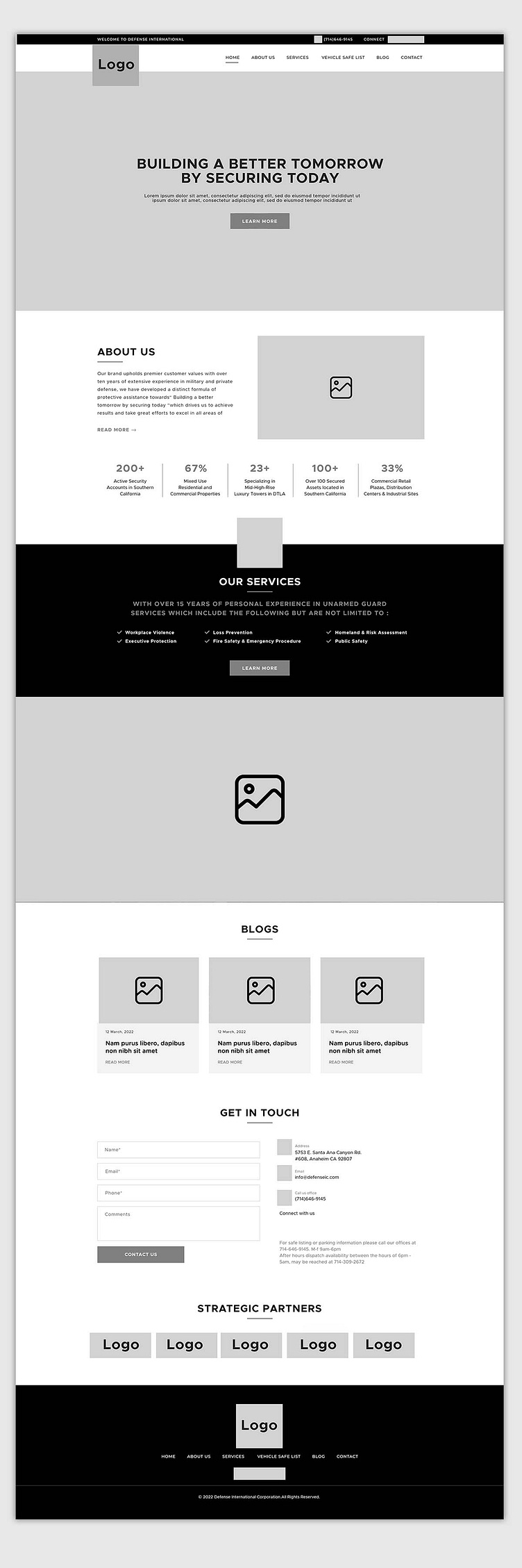 Defense International Corp Website design by Saurabh Katna on Dribbble