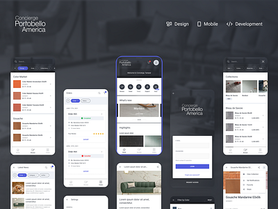 Portobello America - B2B App Design android app design ios mobile mobile app ui ux uxui