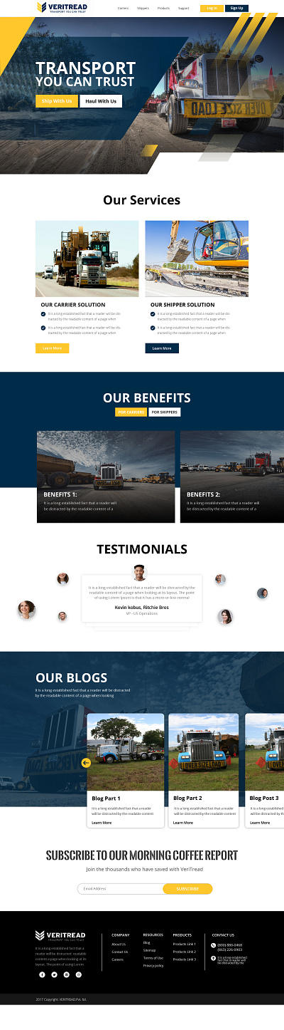 transport web design banner blog branding design homepage icon illustration logo server tank tansport web design web