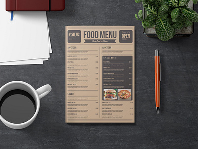 FLyer Design 02 flyer food flyer graphicdesign menu card restaurant flyer