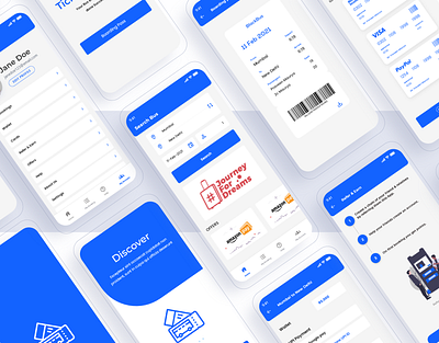 Bus ticket booking app app app design booking bus design reservation ticket ticket booking ui uidesign uiux ux uxdesign