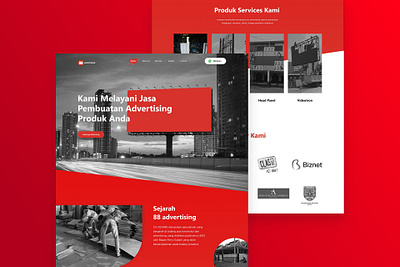 Advertising Agency Landing Page design graphic design ui ux web