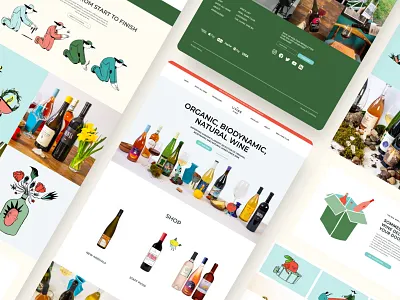Organic Wine Website ecommerce ui ui design uidesign web design web ui website wine