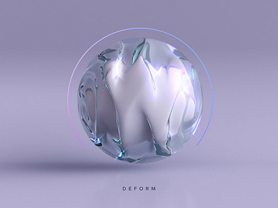 Deform 3d abstract animation art artwork loop motion design motion graphics render webshocker
