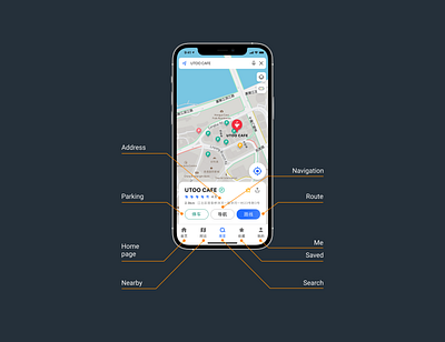 AutoNavi Map Redesign - Translation app app redesign apple branding icon logo typography ui ux