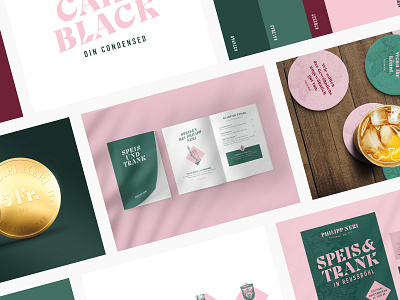 Restaurant Philipp Neri - Branding bar bars bierdeckel branding branding and identity branding design color logo menu design pink poster restaurant restaurant branding taler typo3 typography ui