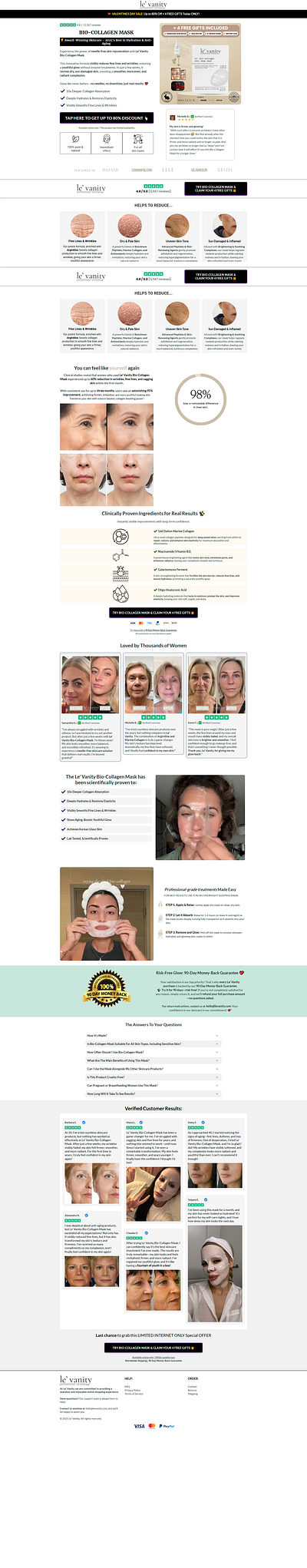 Bio Collagen Mask Funnelish Funnel Template funnelish funnelish advertorial funnelish advertorial template funnelish template