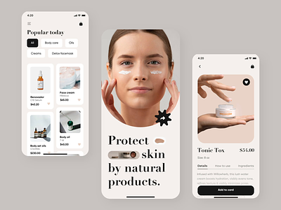 Skincare mobile interaction animation app app design app interaction design interaction mobile mobile animation mobile app mobile app design mobile interaction ui ux