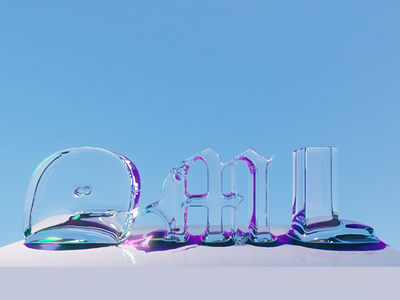 Logo simulation experiments. Houdini. 3d animation blender branding c4d cinema4d clouds design houdini logo logos melting motion motion design octane redshift simulation smoke typography water