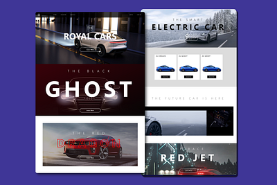 Automobile Concept Website design designer frontend uiux