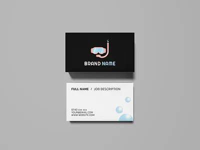 Snorkeling logo business card business card design business cards businesscard design flat logo logo design logodesign logos logotype scuba scuba diver scuba diving snorkel snorkeling swimmer swimmers swimming vector