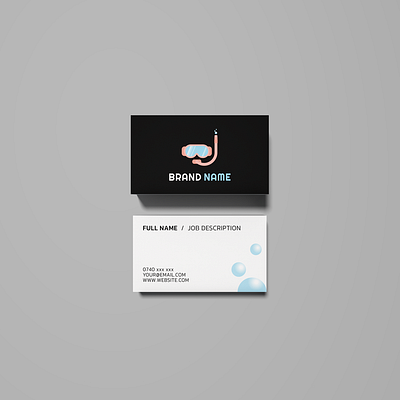 Snorkeling logo business card business card design business cards businesscard design flat logo logo design logodesign logos logotype scuba scuba diver scuba diving snorkel snorkeling swimmer swimmers swimming vector