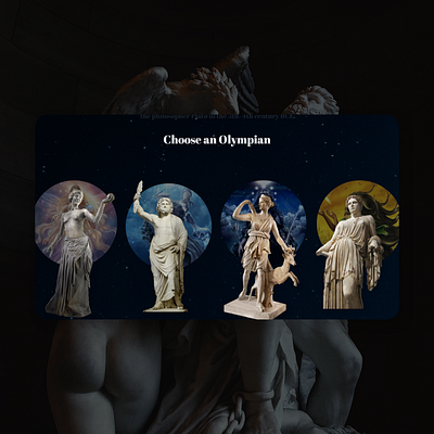 The Greeks- UI Presentation Design adobe xd adobexd app app design daily ui dailyui design greek god greek mythology illustration minimal presentation ui uiux user experience user interface design