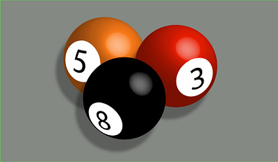 3D Illustration Pool Balls illustration vector