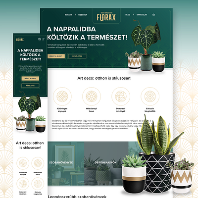 FLORAX - Green Home Design adobe xd branding design digital ecommerce illustration landingpage ui uidaily uidesign uiux ux webdesign