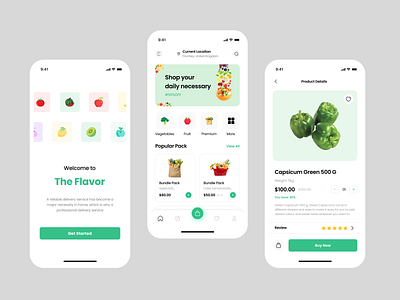 Grocery Delivery App app appdesign branding figma grocery ui ui challenge uiux