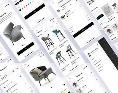 Furniture Renting app app design appdesign branding design furniture furniture app logo luxury ui uidesign uiux ux uxdesign