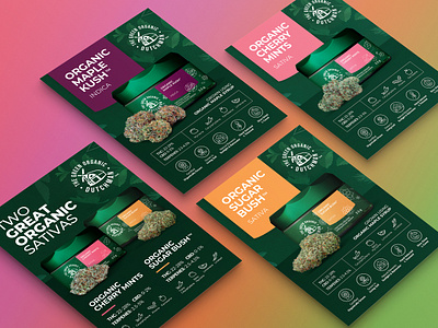 Cannabis Pst Card Design branding card design graphic design weed