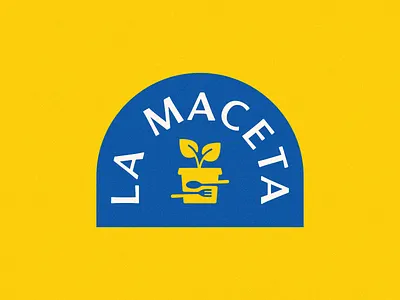 La Maceta Logo Design brand brand identity branding design food fork icon leaf logo logodesign maxican minimal pot spoon symbol tacos