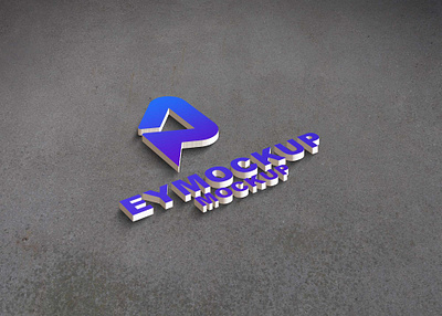 New 3D Logo Mockup branding design illustration logo menu psd ui ux vector web