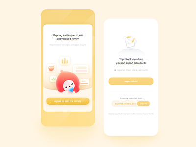 Baby feeding3 app baby design feeding ui