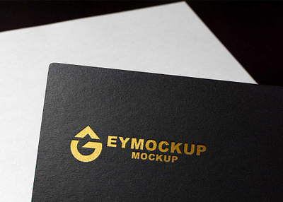 New Paper Luxury Golden Logo Mockup branding business design icon logo mockup ui ux vector web