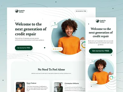 CreditFix Web Design designmind illustration interface landing minimal product ui uigeek ux web webdesign webdesignagency