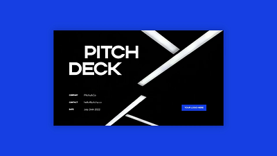 Pitch-Black • Pitch Perfect Presentations Playoff black blue branding canva constrast deck design gifs graphic design lights lights out pitch pitch deck playoff presentation product rebound slides summary white