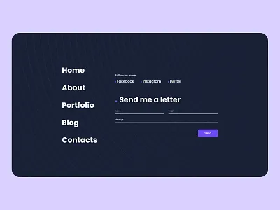 Dark Menu Web Concept black pink blue car concept first.impact header menu neon car pink project shopping shopping page team teamwork testimonials we