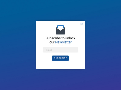 PopUp / Overlay @dailyui dailyui16 email design figma minimal mobile design ui ui design web xd design