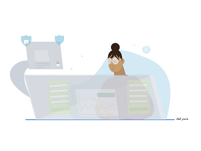 Research and development computer data illustraion innovation report study technology