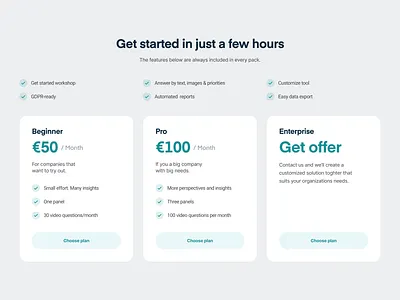 Pricing Section for Panelista design flat plan price pricing pricing plan subscribe subscription subscriptions ui user experience user interface ux web website