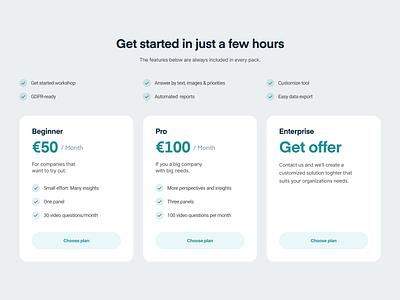 Pricing Section for Panelista design flat plan price pricing pricing plan subscribe subscription subscriptions ui user experience user interface ux web website