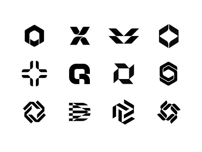 Abstract marks in B/W brand brand design brand identity brandidentity branding branding design dbworkplay icon illustration logo logo design logo inspiration logodesign logomark logos logotype symbol visual design visual identity