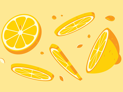 Lemons in motion icons illustration illustrator lemons sour the creative pain vector