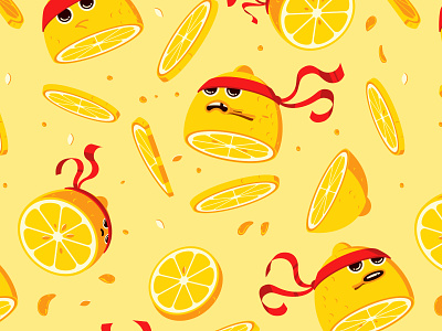 Lemon Head Ninjas branding illustration illustrator lemon ninjas the creative pain vector