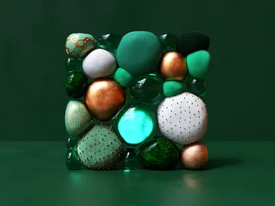 Square 3d 3d modeling abstract c4d composition octane octanerender