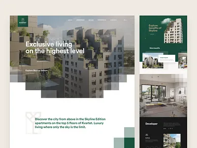 Kvartet Skyline Edition (Visual & Motion Design) apartments architecture buildings corwin design developer housing kvartet real estate residentail ui ui design ux ux design web webdesign