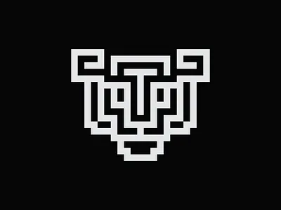 TIGER LOGO branding design forsale icon illustration lineart logo logofamous monogram pixelart tigerlogo typography vector zoo